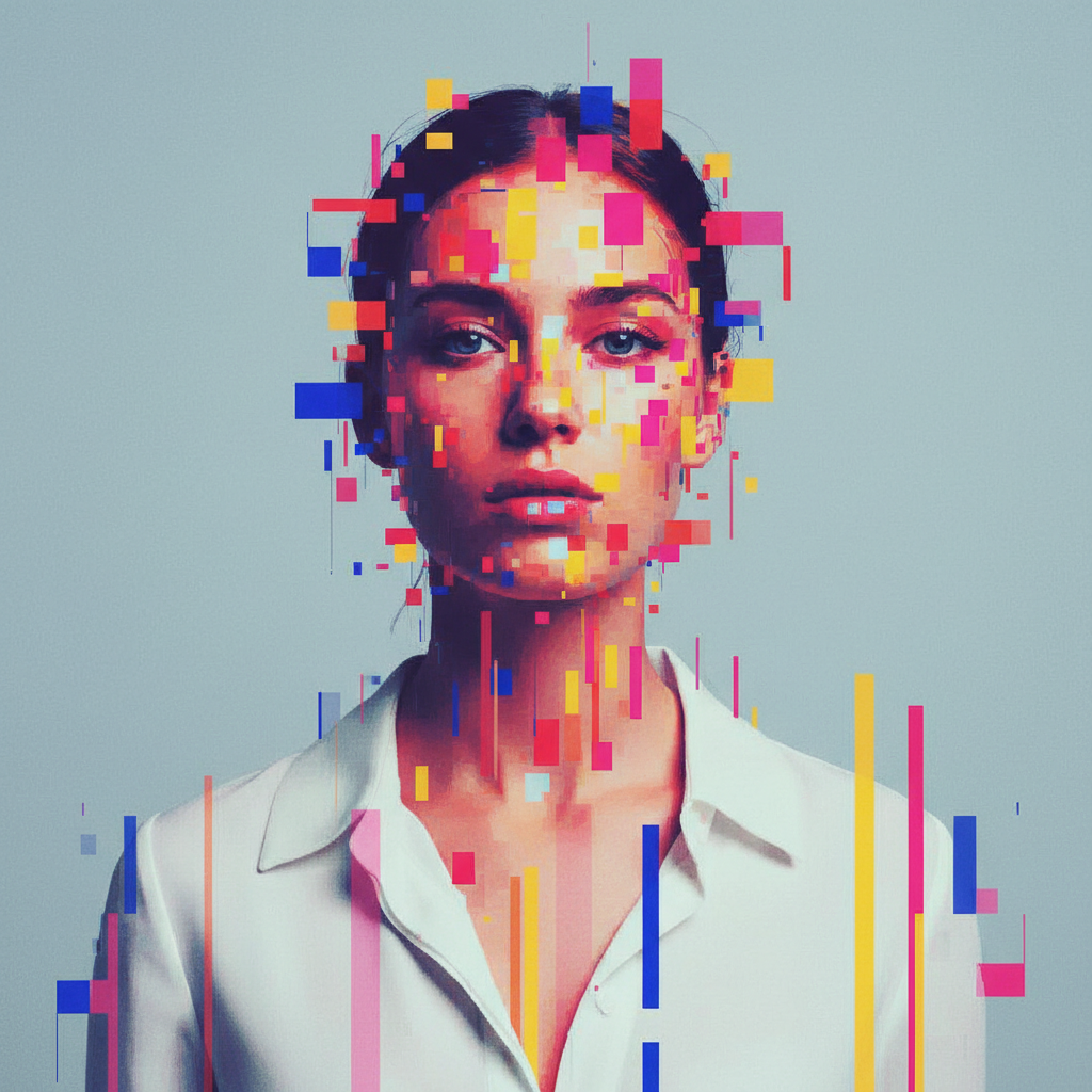 an artistic representation of a person prompt