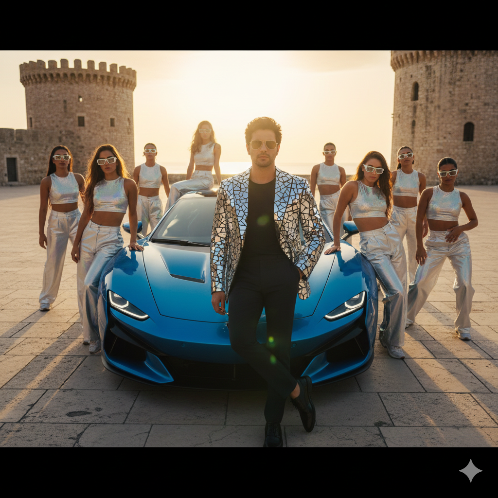 Rajasaab Nache Nache song prompt