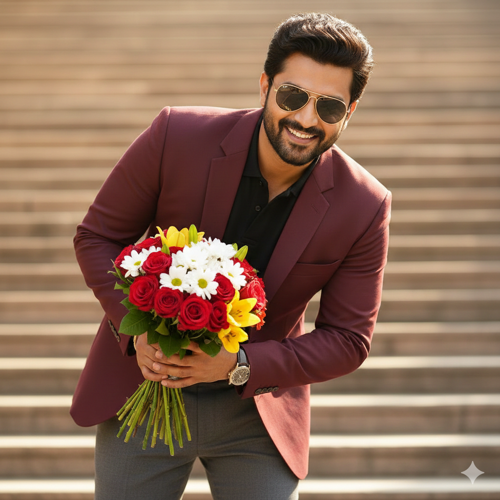 Rajasaab poster look prompt