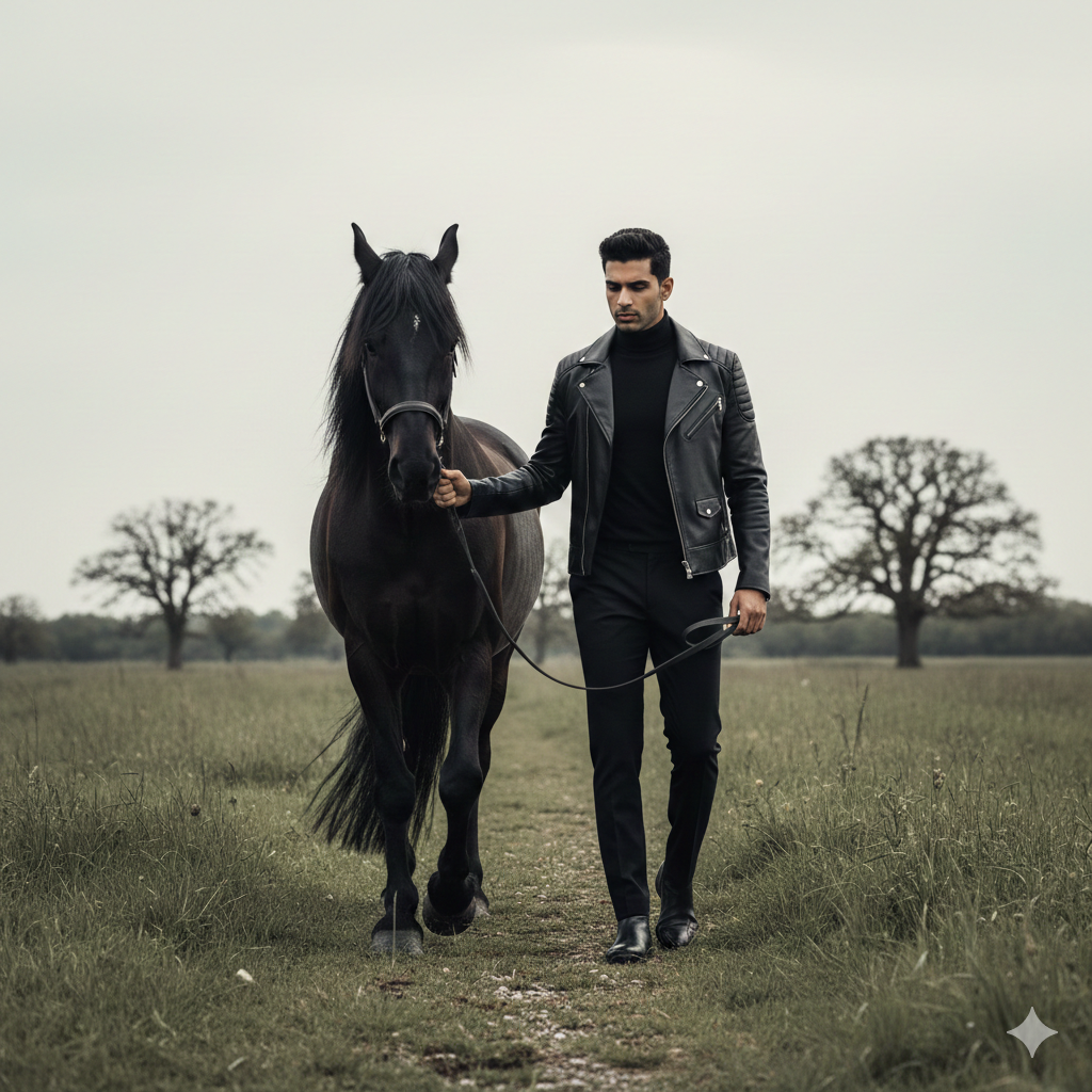 Noir Elegance — The Silent Horseman