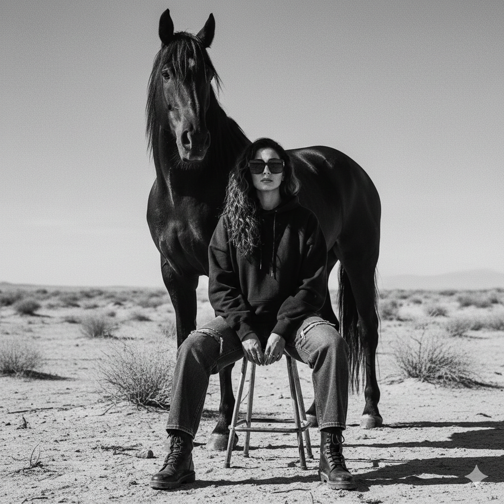 Desert Sentinel in Monochrome