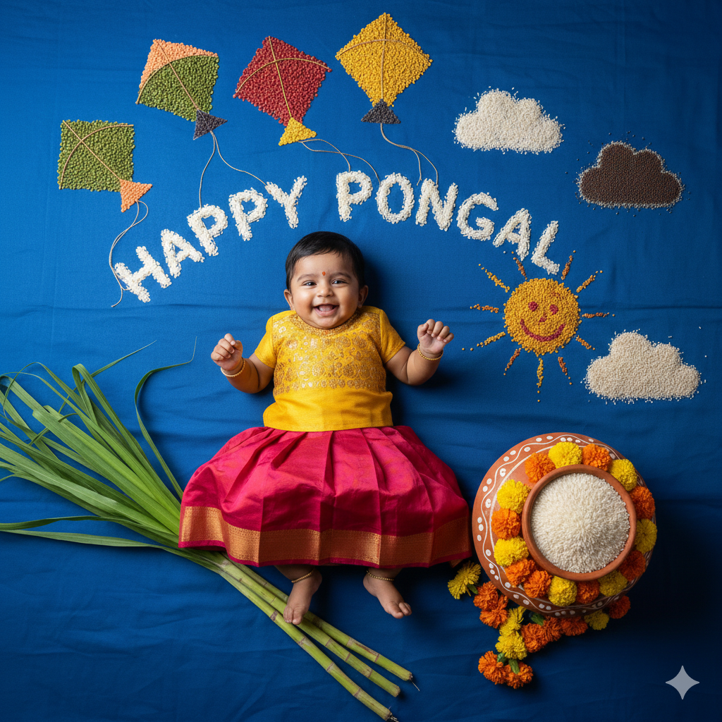 Baby Happy Pongal photoshoot prompt