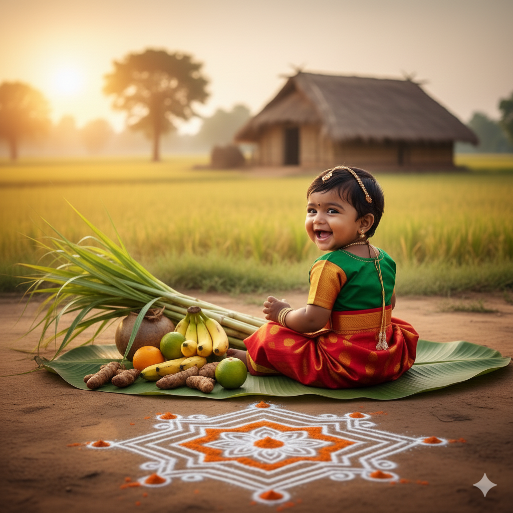 Baby girl Pongal prompt