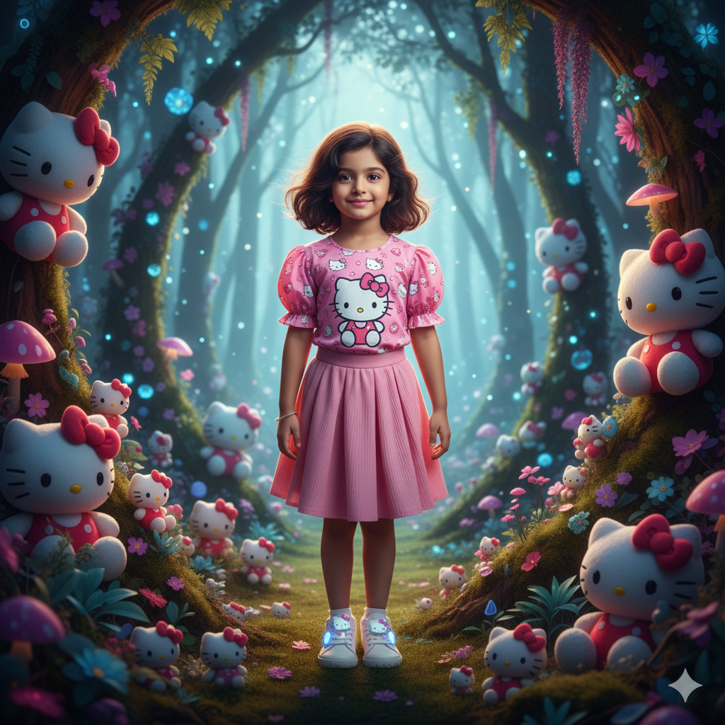 Hello Kitty world prompt