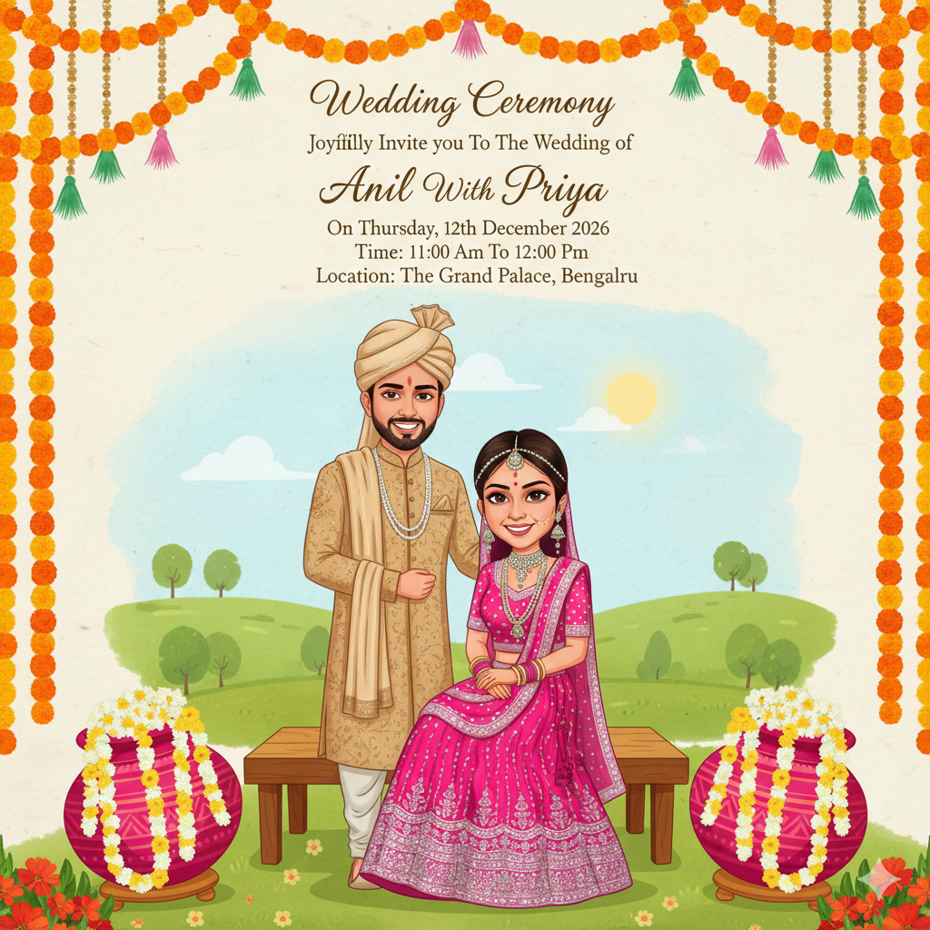 Wedding invitation prompt