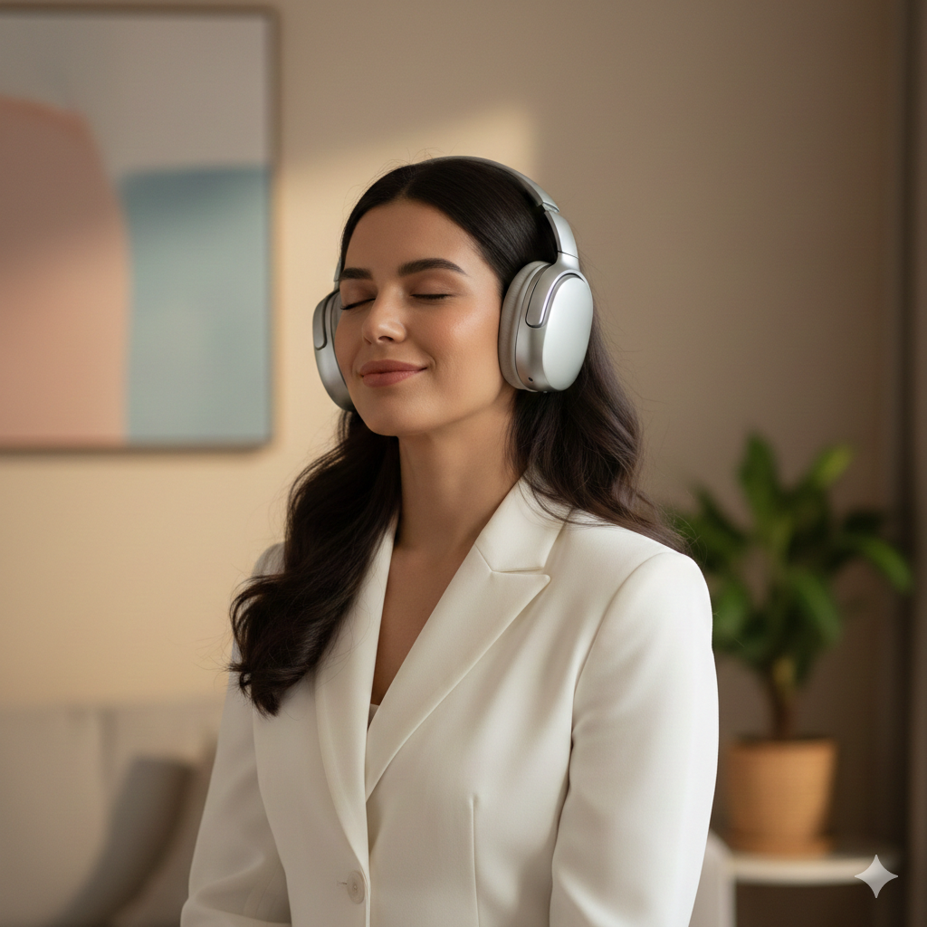 Relaxed Woman in Blazer Prompt