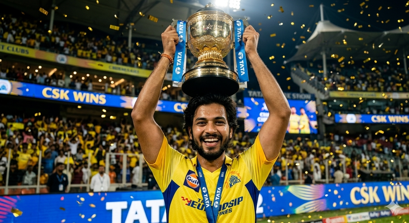 IPL CSK jersey trophy prompt