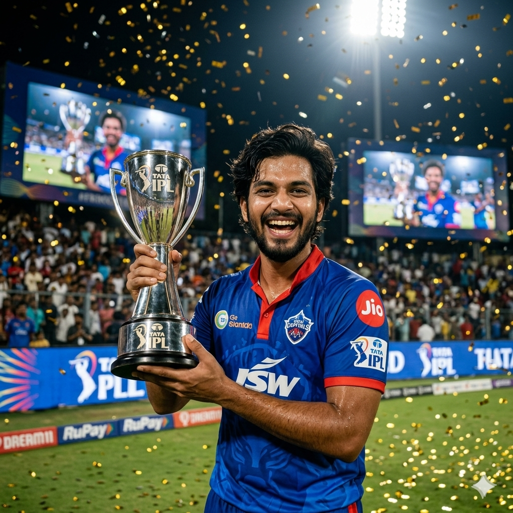 IPL DC jersey trophy prompt