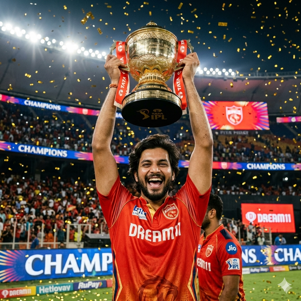 IPL PBSK jersey trophy prompt