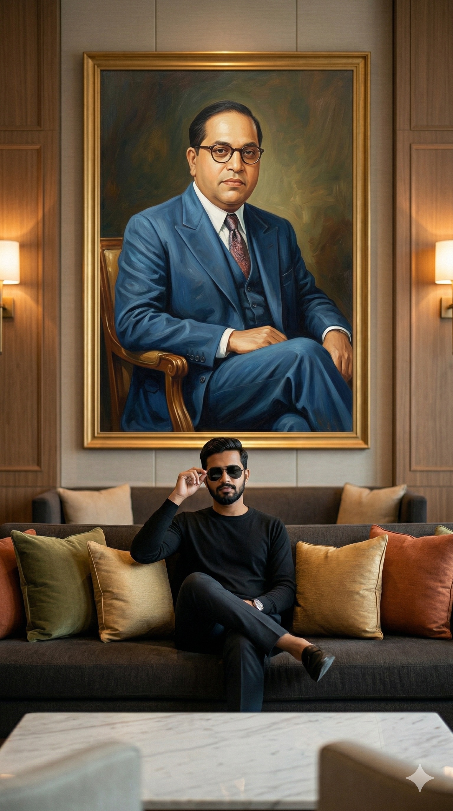 Oil Painting Portrait - Ambedkar Prompt