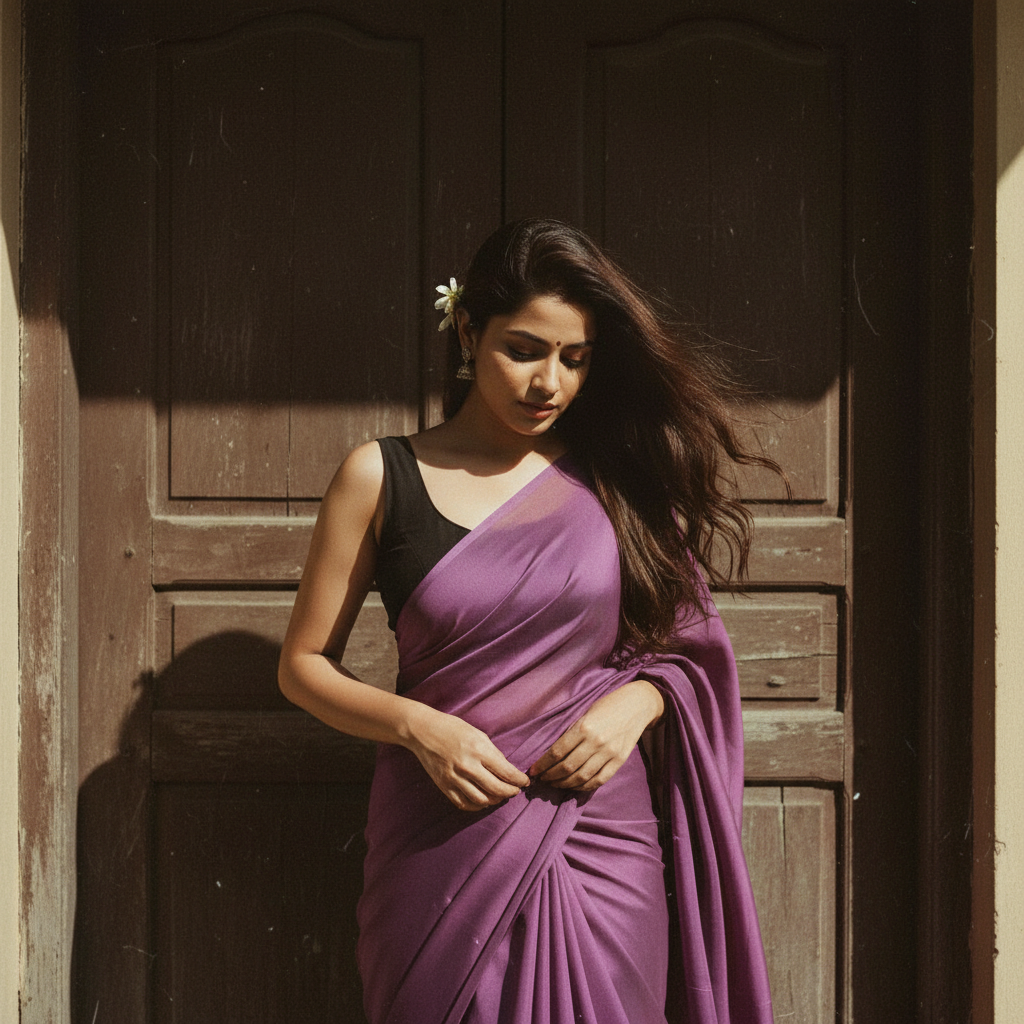 Earthy Brown Saree