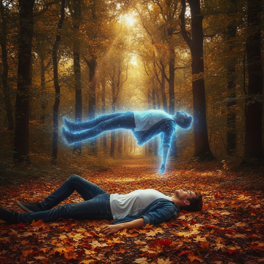 Astral Projection in a Mystical Forest Prompt